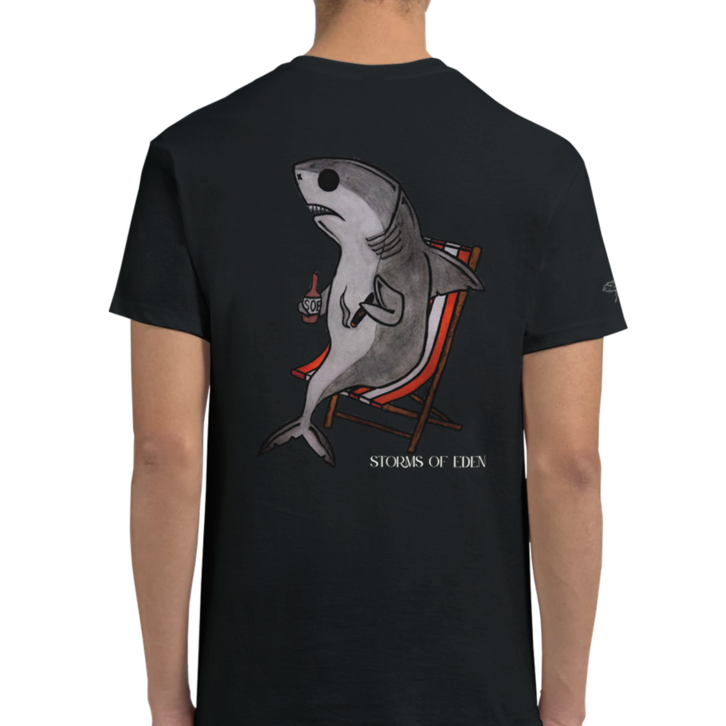 Crewneck Tee | Shark RED
