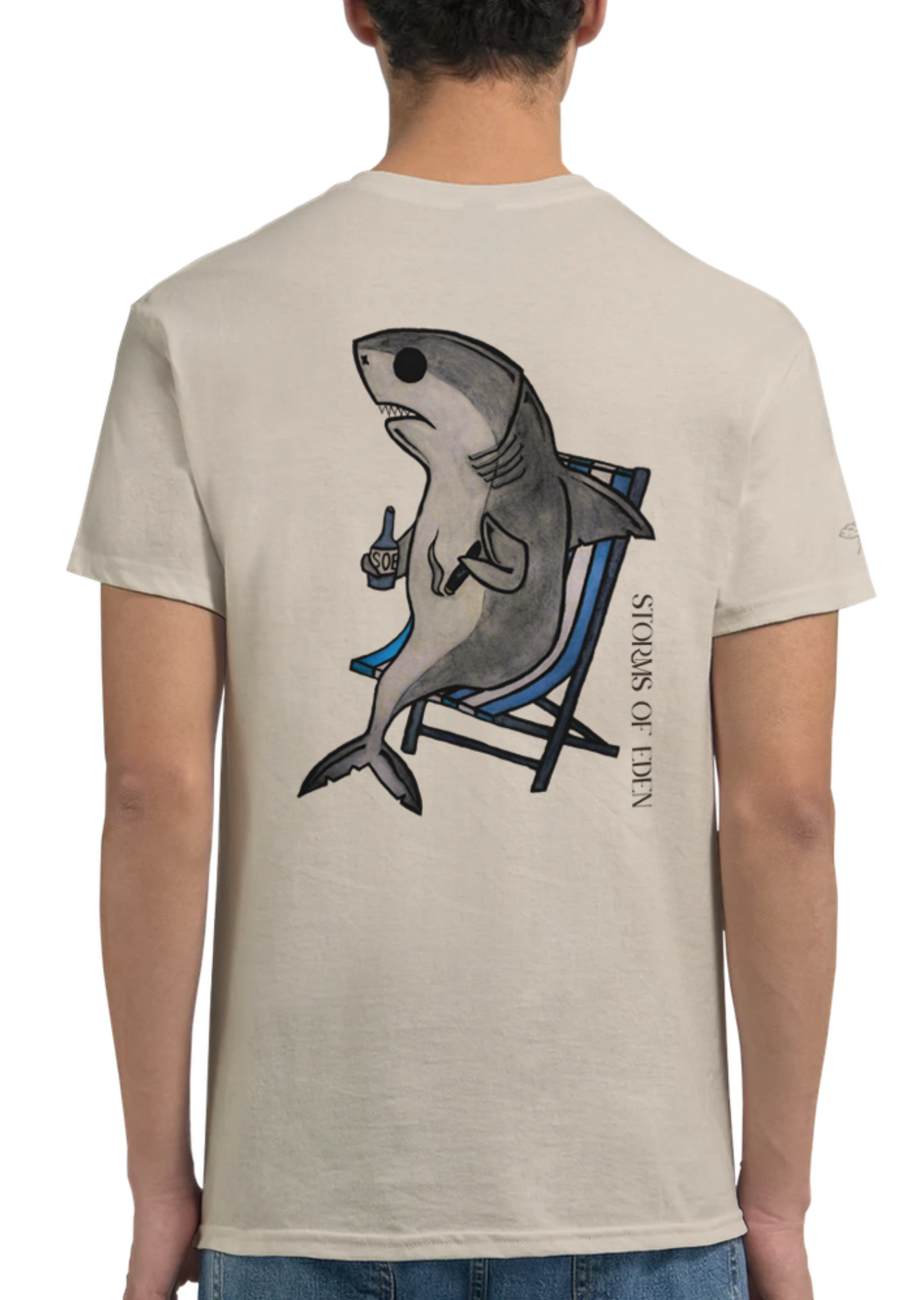 Crewneck Tee | Shark BLUE