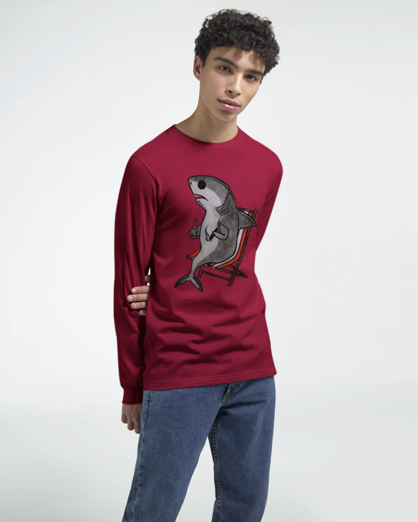 Longsleeve Tee | Shark RED