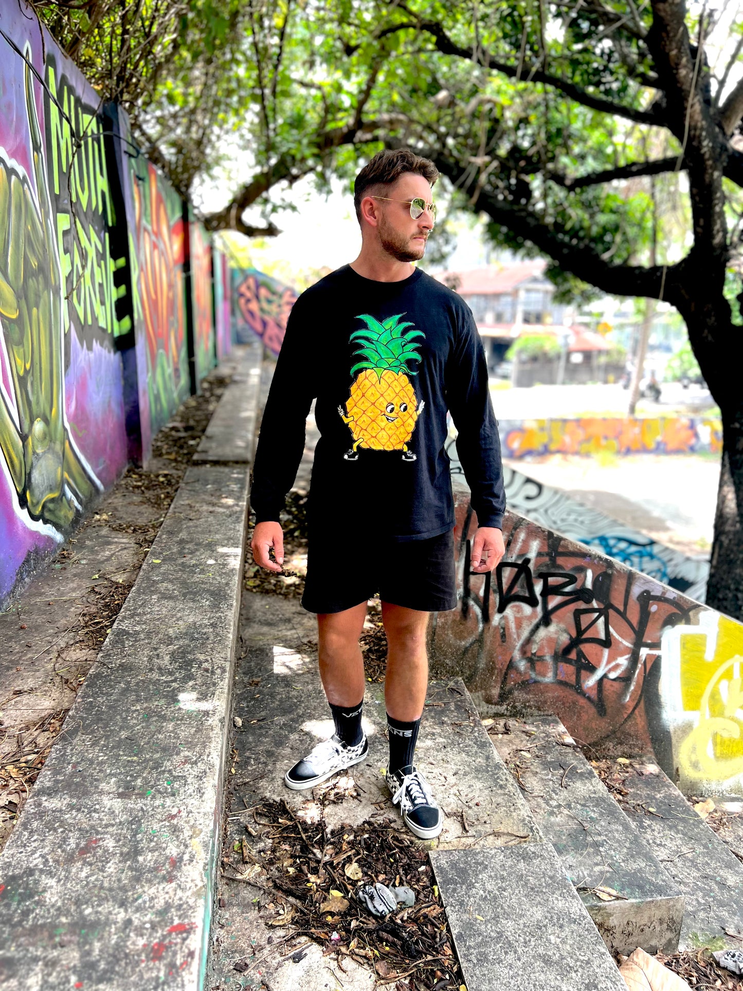 Longsleeve Tee - Pineapple