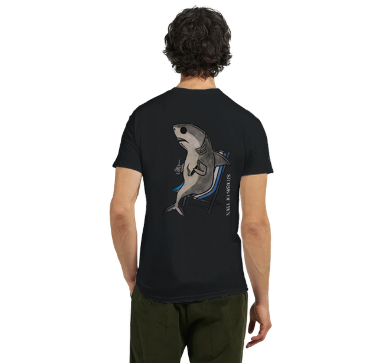 Crewneck Tee | Shark BLUE