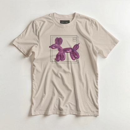 Crewneck Tee | Balloon Dog Pink