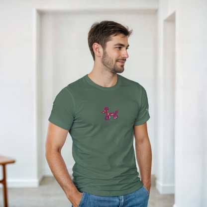 Embroidery Tee | Balloon Dog PINK