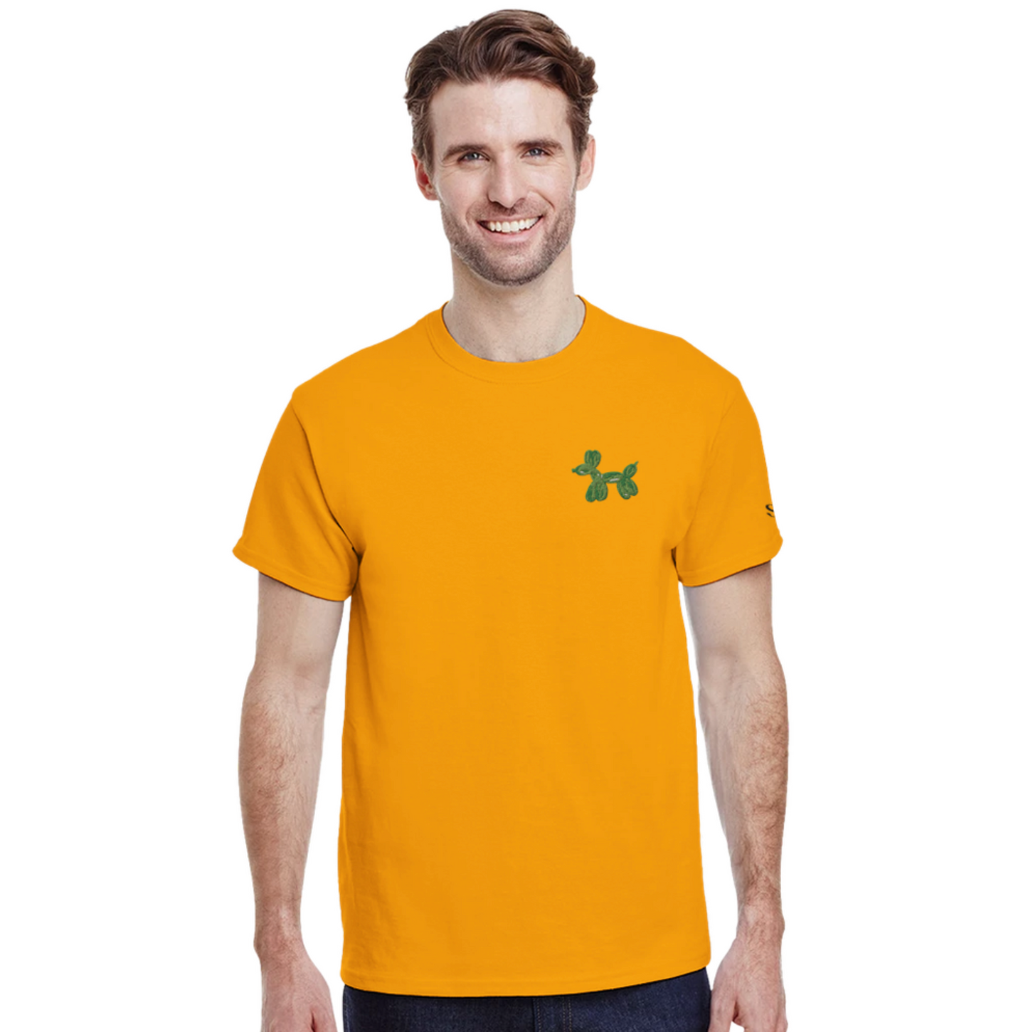 Embroidery Tee | Balloon Dog GREEN
