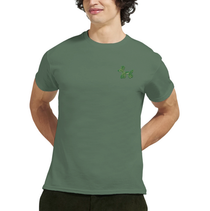 Embroidery Tee | Balloon Dog GREEN
