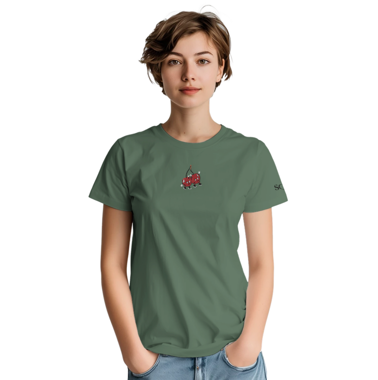 Embroidery Tee | Cherries